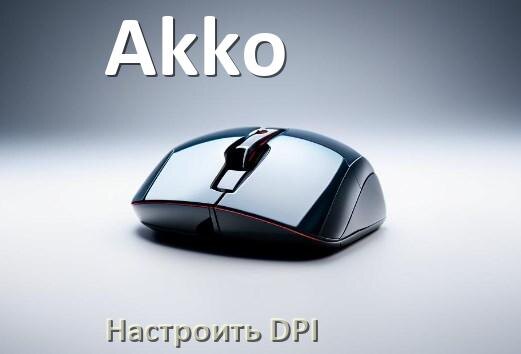
Как в мышке Akko настроить DPI поменять кнопкой и из программы в Windows 10, 11