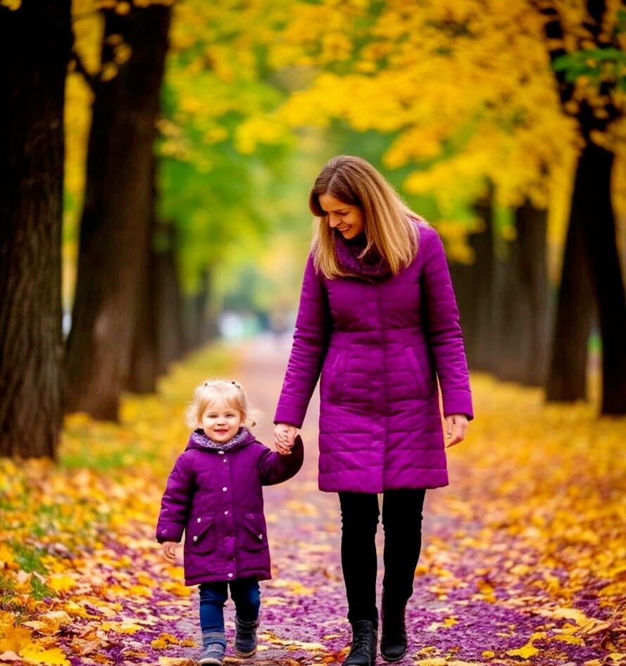Мама, как красиво стало в парке