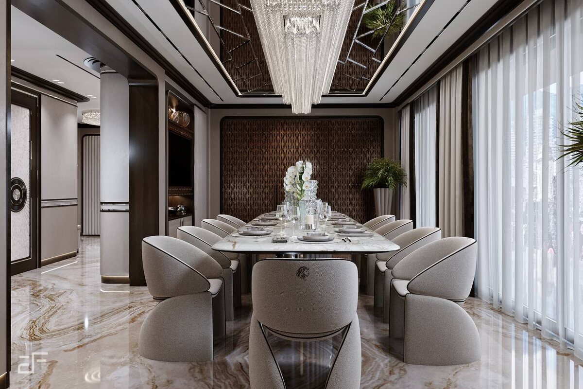 Совмещение уюта и элегантности: Дизайн интерьера столовой-гостиной