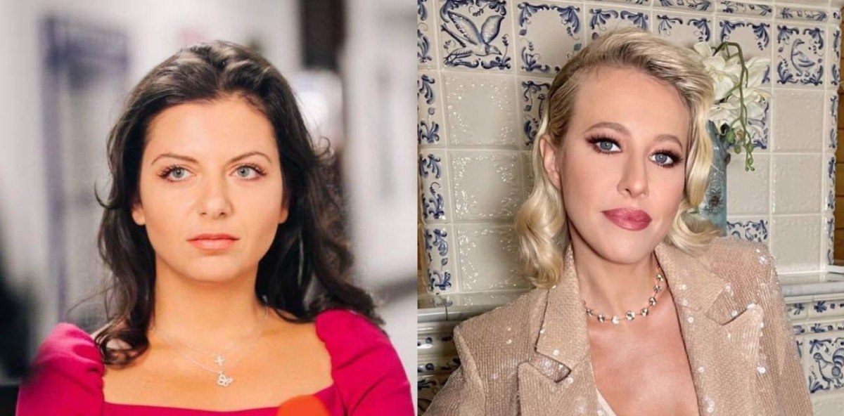    Маргарита Симоньян, Ксения Собчак. Фото из соцсетей