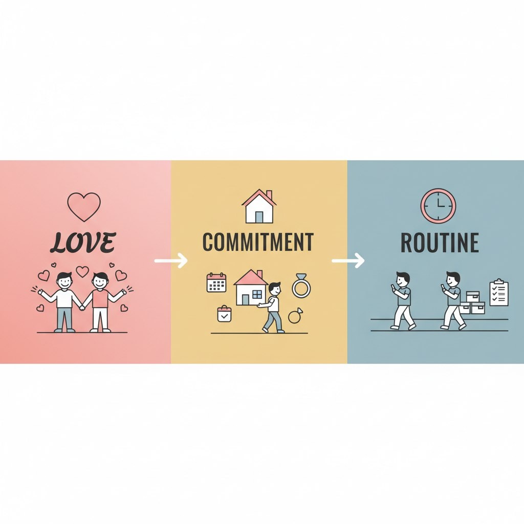 Эволюция мужчины в браке, которую не замечают, пока не станет слишком поздно.