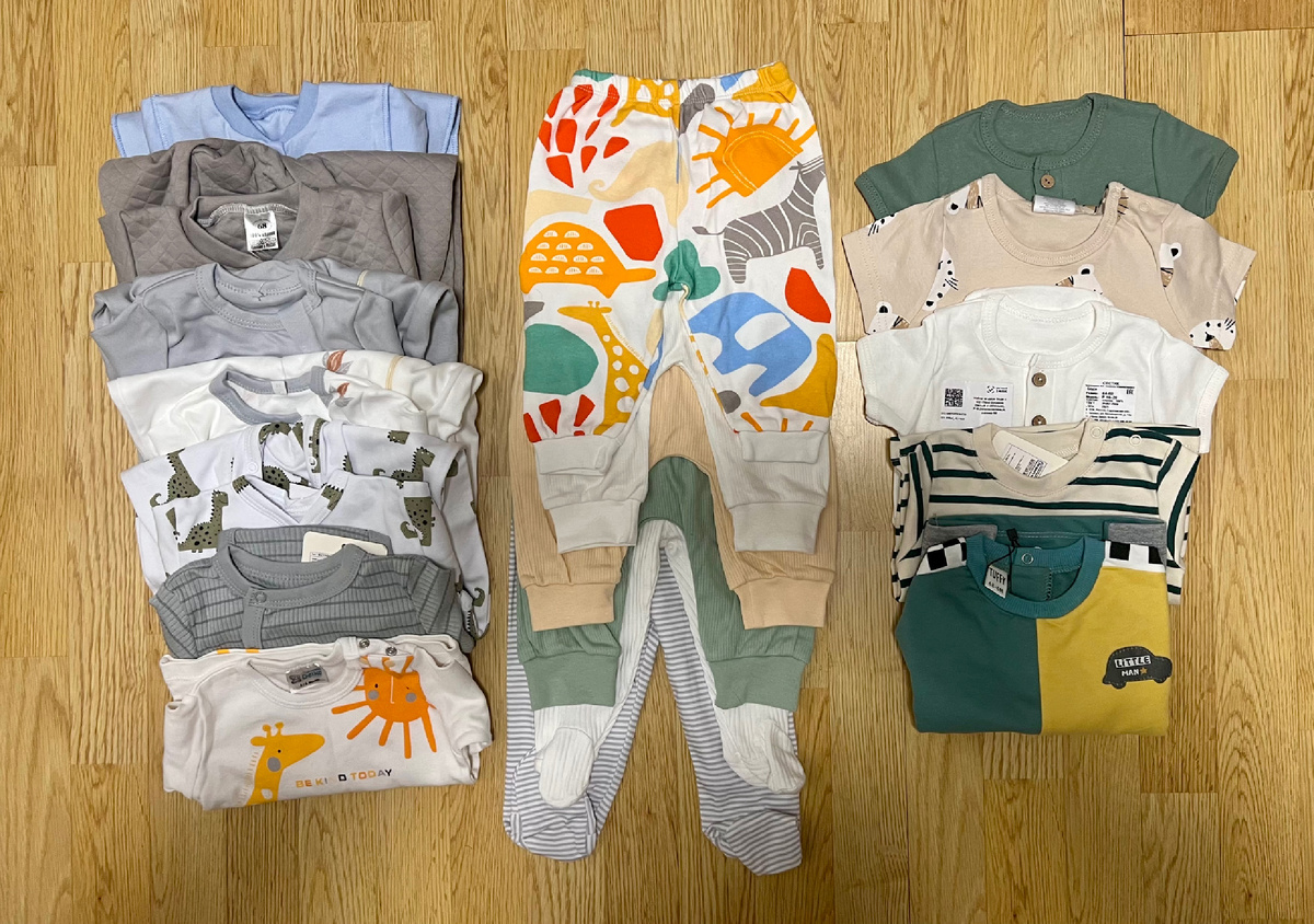 Мой базовый набор одежды на 68 размер