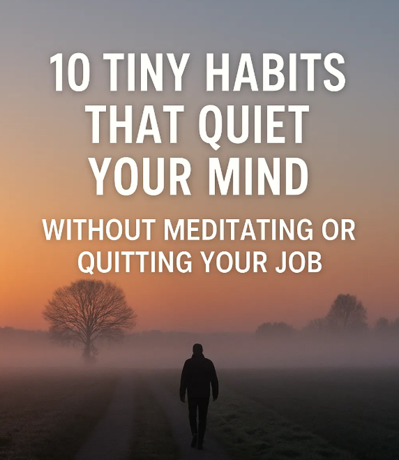 Простой путь к ясности не требует увольнения с работы или многочасовых медитаций — достаточно нескольких небольших, осознанных привычек.