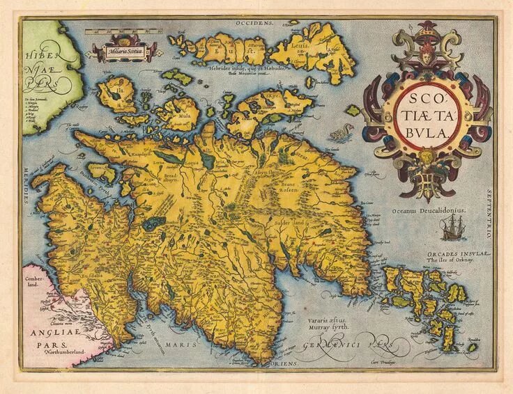 Ирландия карте в 16 веке