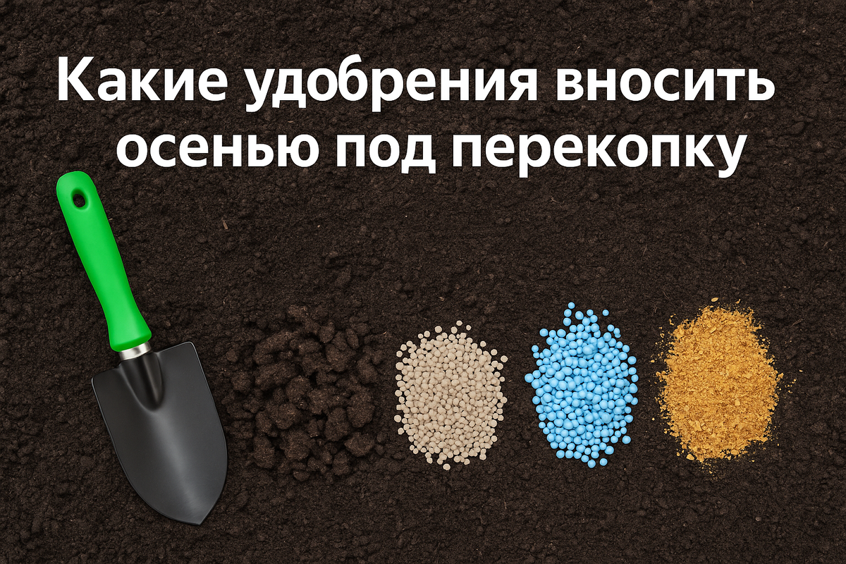 какие удобрения вносить осенью под перекопку