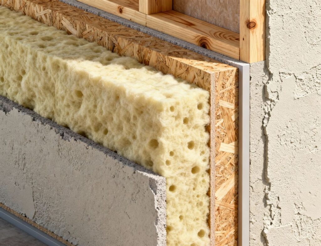    Схема утепления стены материалом Termofix с указанием слоев ДомПроще