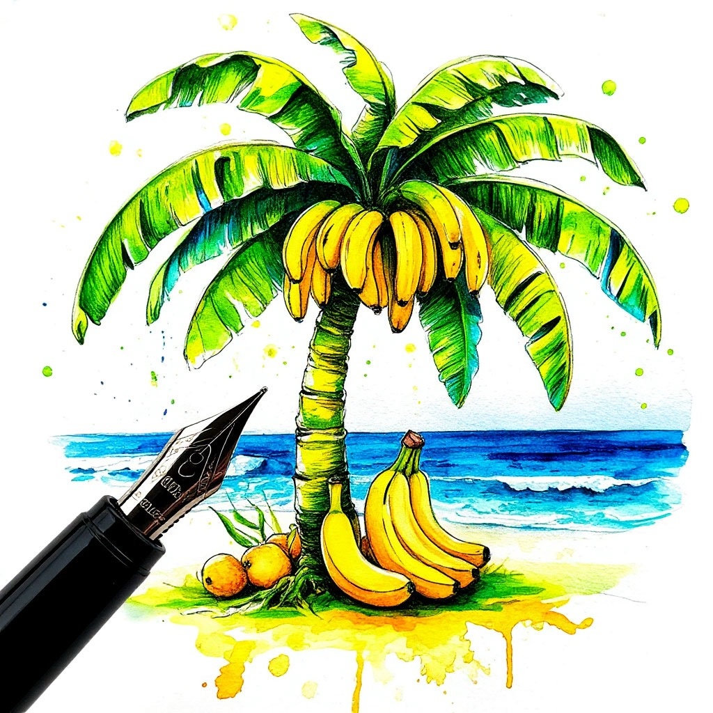 Иллюстрация автора: банановое дерево