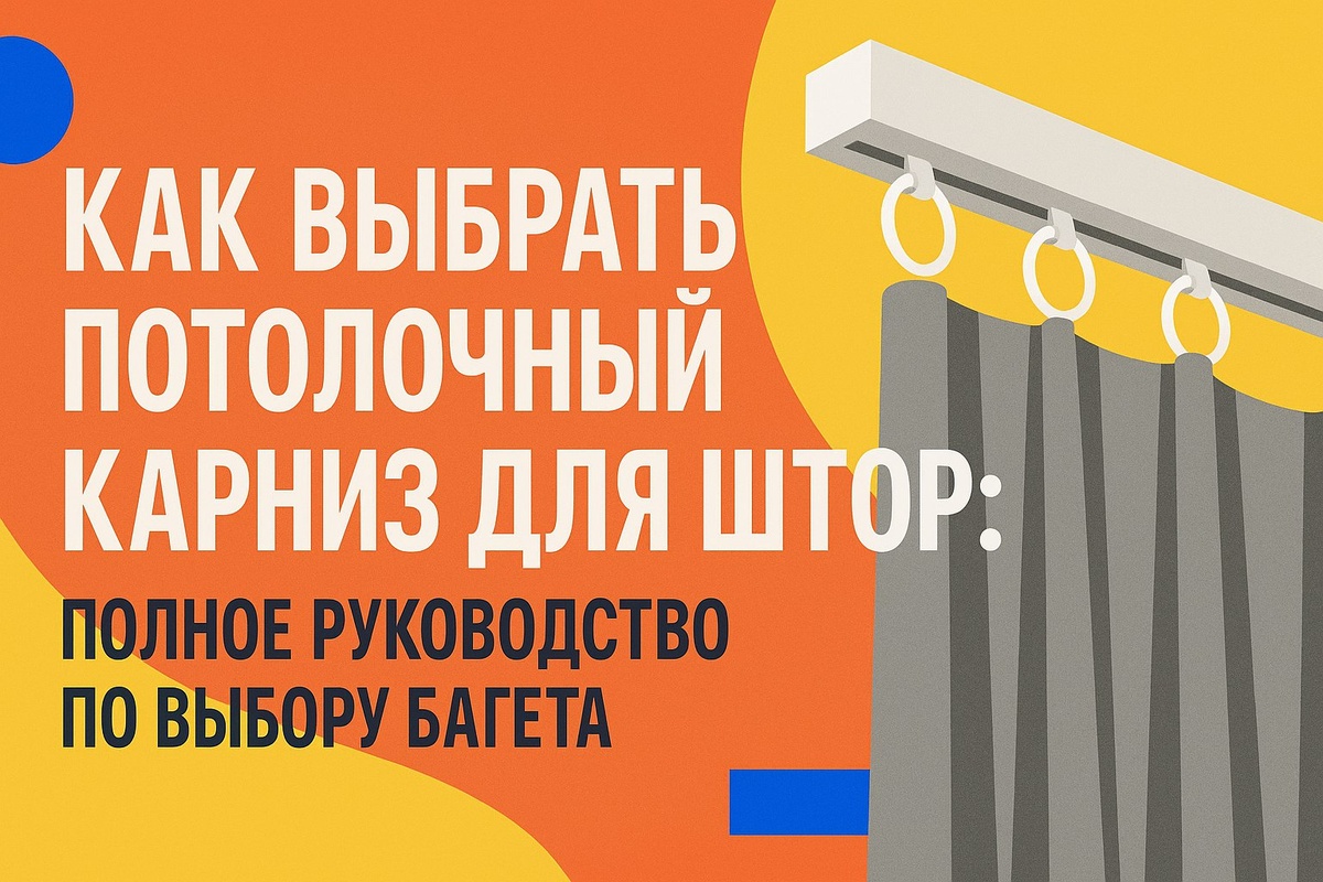 Как выбрать потолочный карниз для штор: виды, критерии выбора, монтаж и тренды. Полное руководство по подбору багета с практическими советами. 
