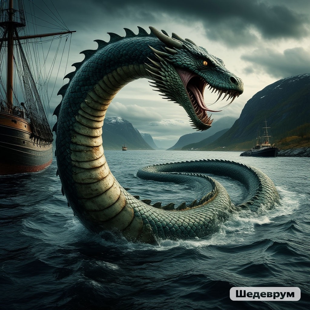 Морской змей (иллюстрация)