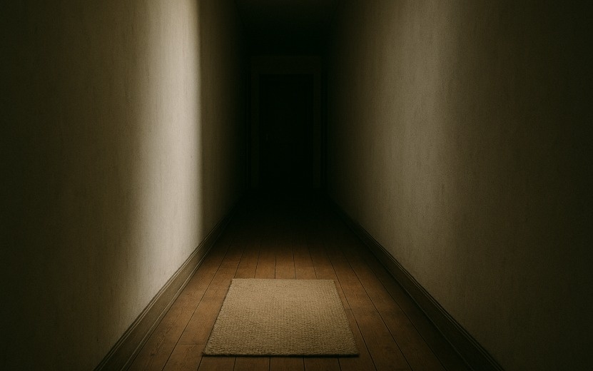  Пустой коридор – «воронка», которая незаметно вытягивает силы из дома. Фото: ChatGPT