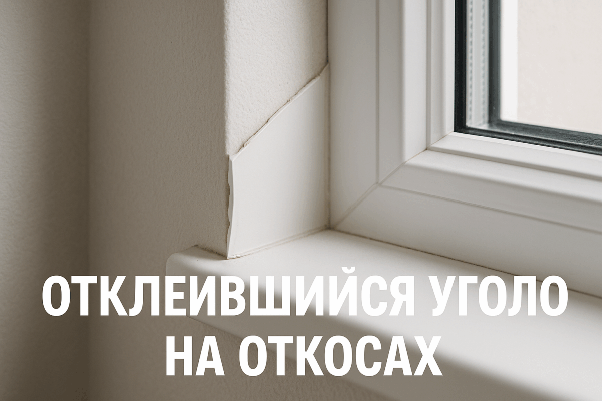    Как закрепить отклеившийся уголок на откосах Михаил Юрьевич