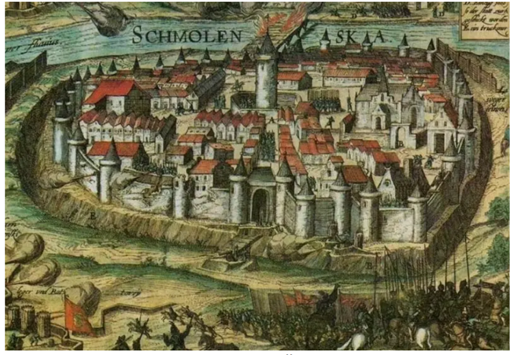 Осада Смоленска на польской гравюре XVII века. Из открытых источников