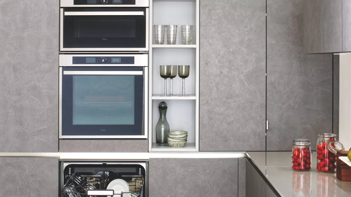 Встроенная бытовая техника на кухне