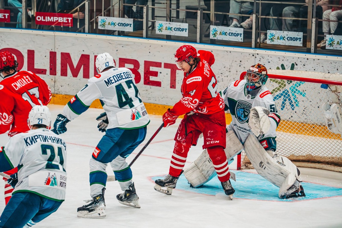    «Югра» в чемпионате ВХЛ вырвала победу у «Ростова» в овертайме