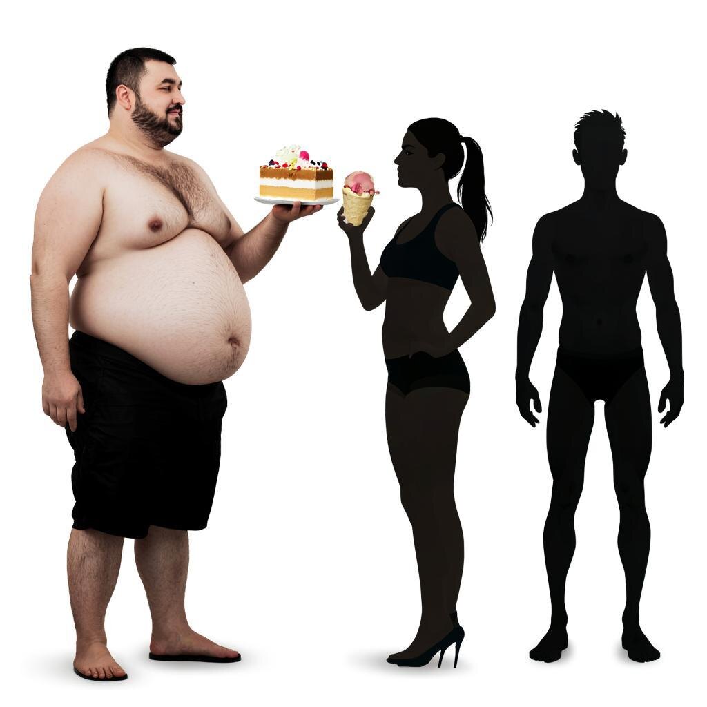 Силуэты людей. 