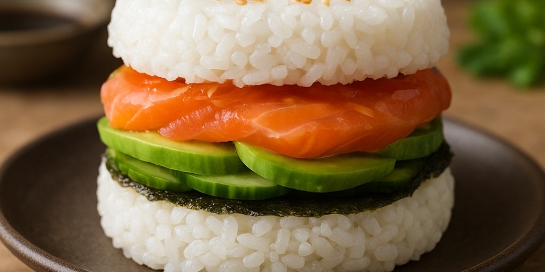 Суши-бургер — идеальное сочетание Японии и фастфуда 🍣🍔
