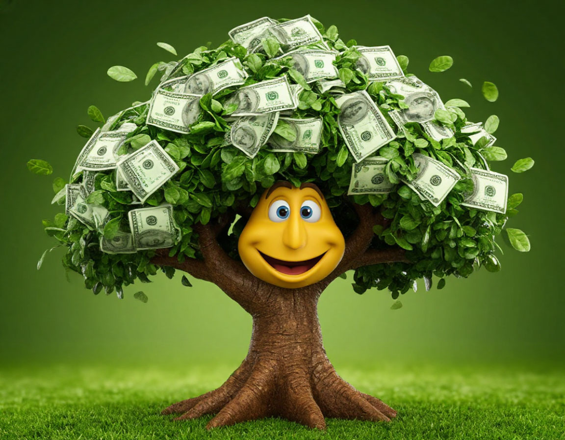 Денежное дерево по версии нейросети