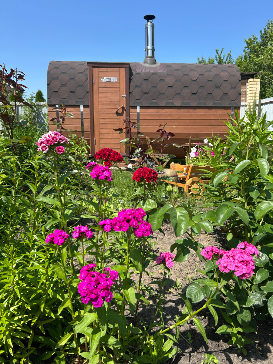 Наша баня-бочка 