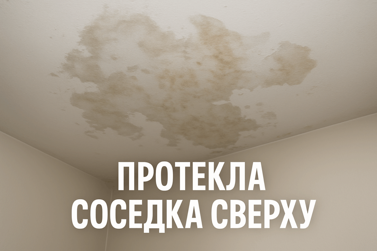    Протекла соседка сверху — как устранить пятна на потолке Михаил Юрьевич