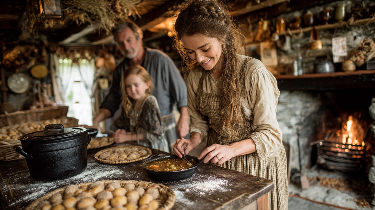 Ирландское рагу у камина в сельском доме