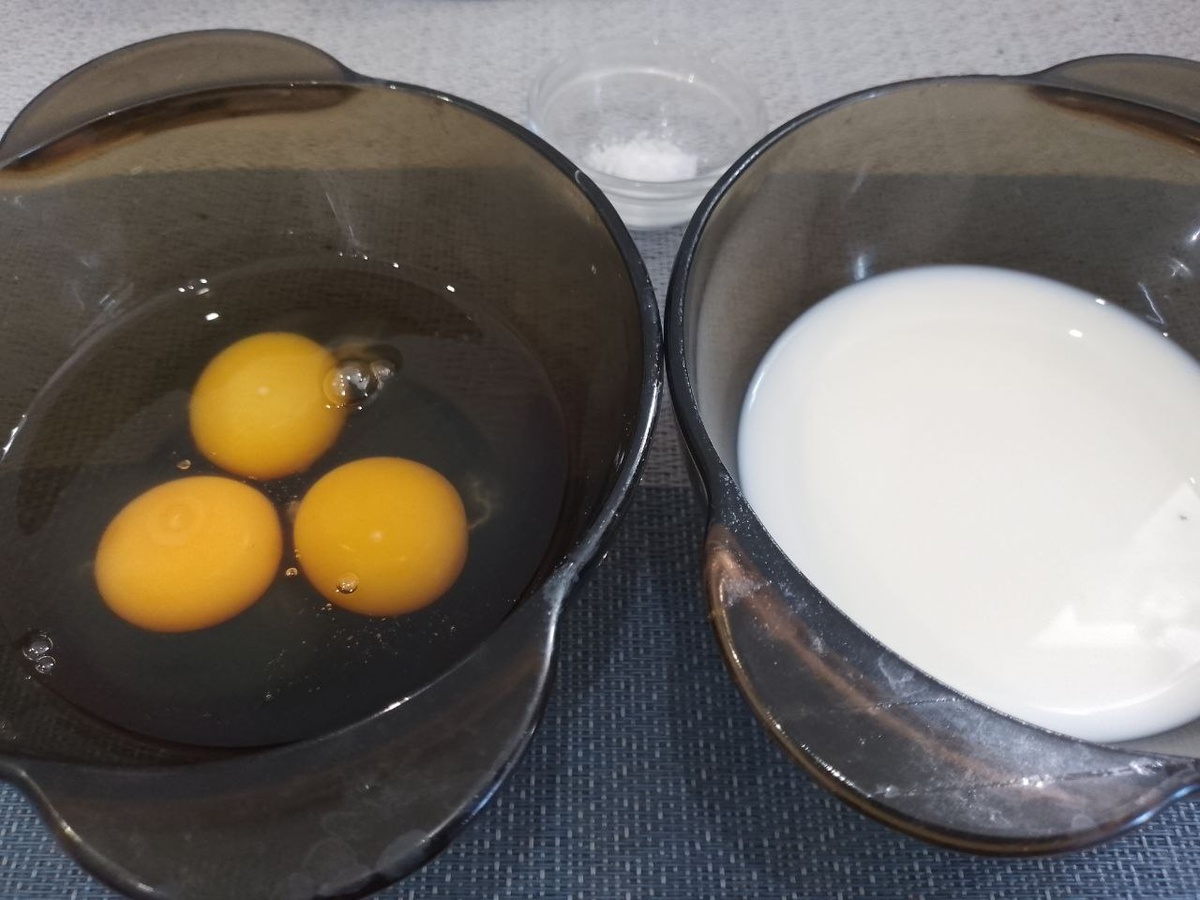 Ингредиенты для приготовления омлета