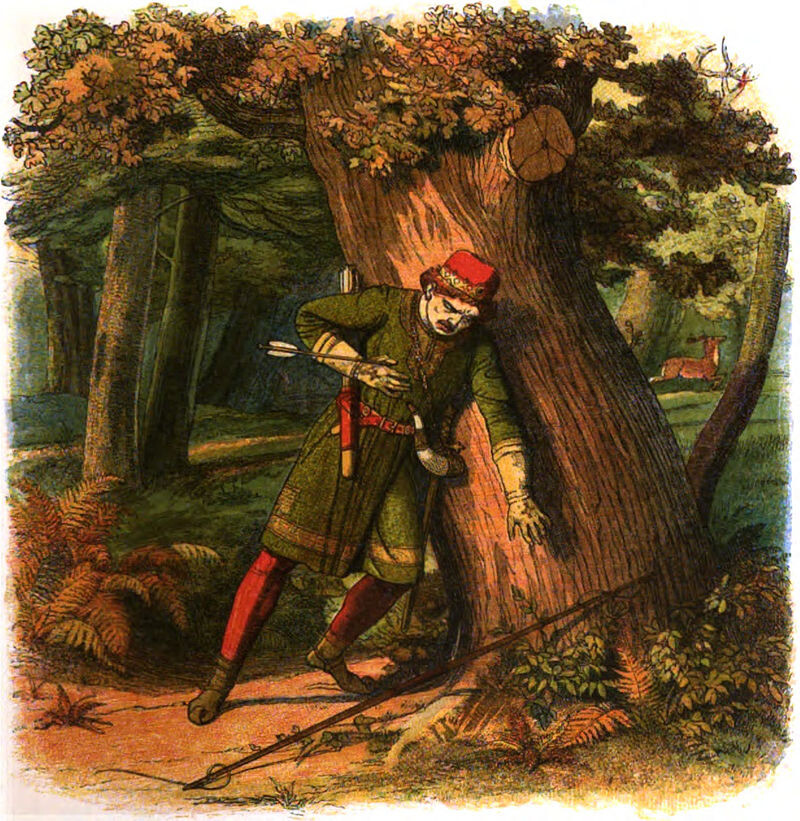 Смерть Вильгельма Рыжего, картина Джеймса Дойла. Источник: Wikimedia Commons