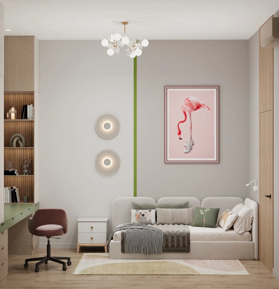 Есть комнаты, где просто живут. А есть те, где формируется характер.
Детская — одно из самых особенных пространств в доме. Здесь зарождается вкус, появляются привычки, растут мечты. Поэтому дизайн этой комнаты — не про мебель или обои, а про эмоцию. 