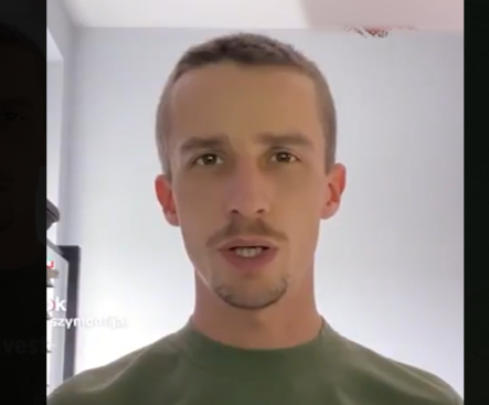    Военный, задавший вопросы. Скриншот: Телеграм-канал BelVestnik