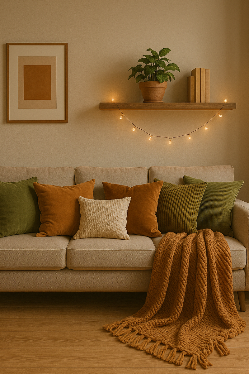 🧶 И не жалей подушек — уют любит перебор.