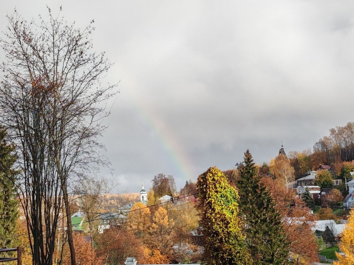 Радуга после дождя в Плёсе