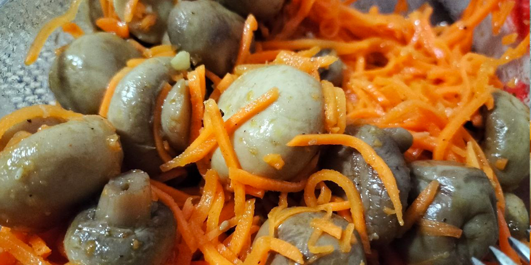 Шампиньоны по-корейски - быстрый рецепт в домашних условиях