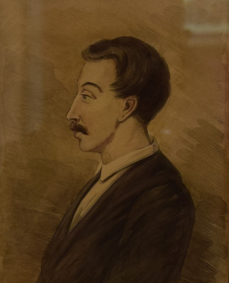 Портрет Вильгельма Карловича Кюхельбекера. Экспонат дома-музея В.К. Кюхельбекера в Кургане. Фото автора канала "Приключения Тома Сойера".