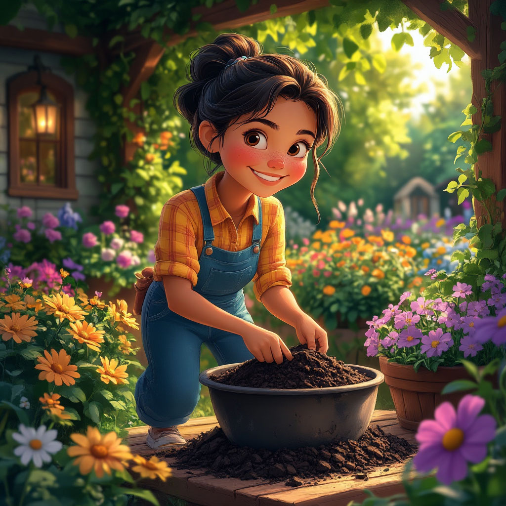 Сбор и переработка садовых отходов в качественный компост с последующей продажей.