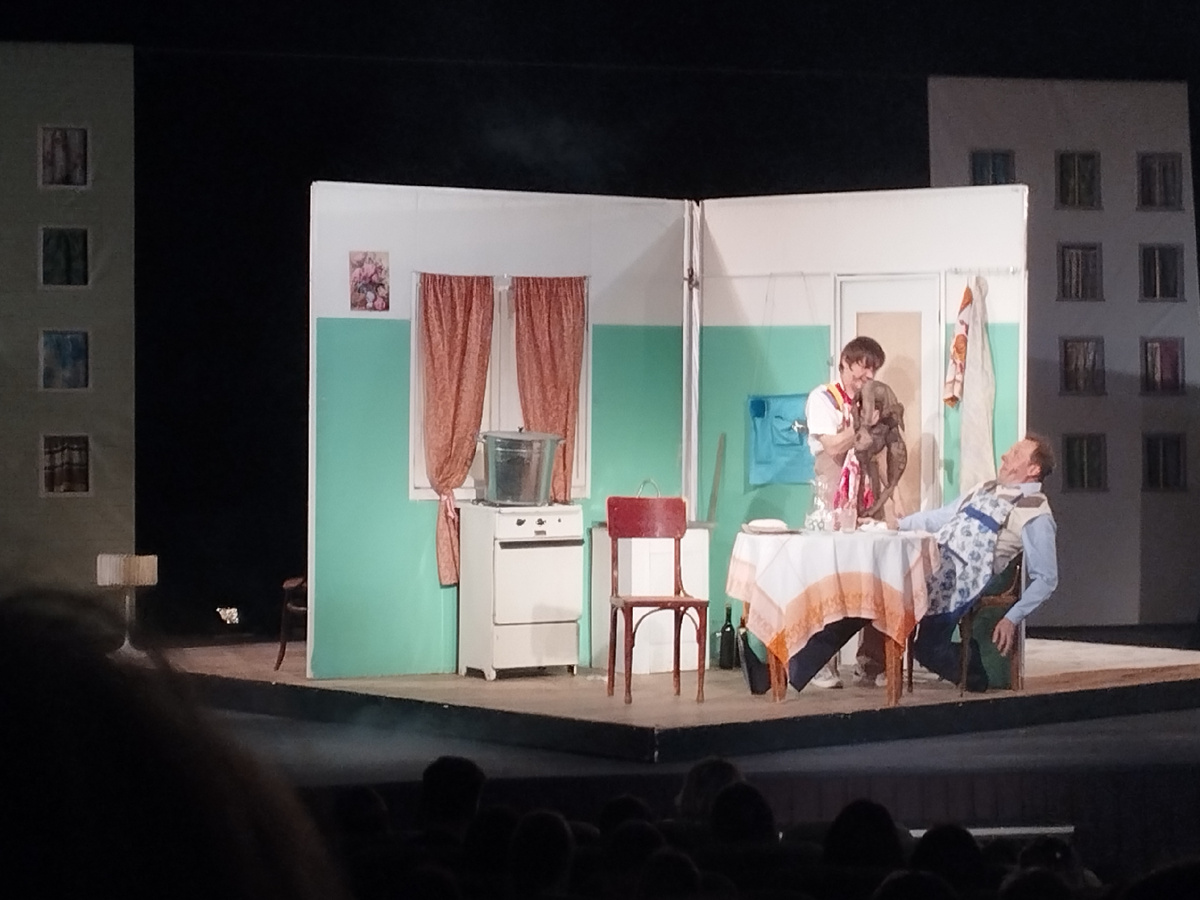 Рассказ "Куриный бульон". Очень смешной и в книжке и в спектакле. 