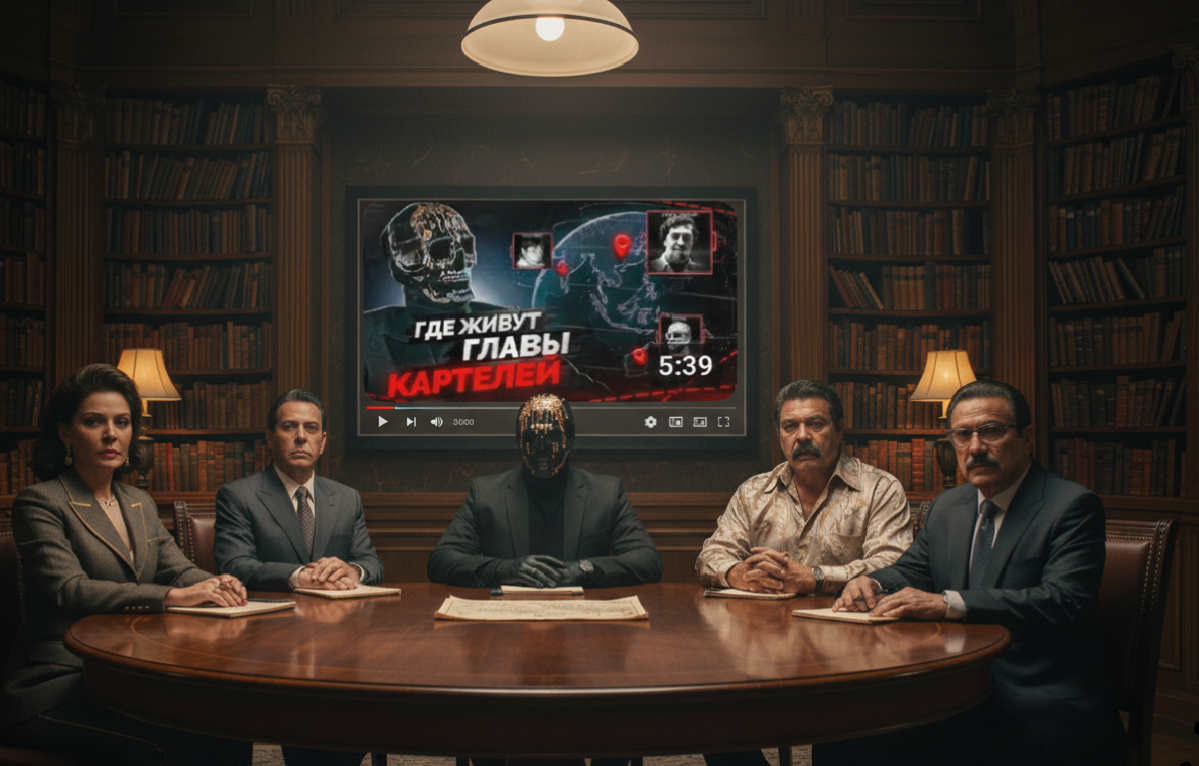 Визуализация созданная автором. Разбор видео " Где живут главы картелей "