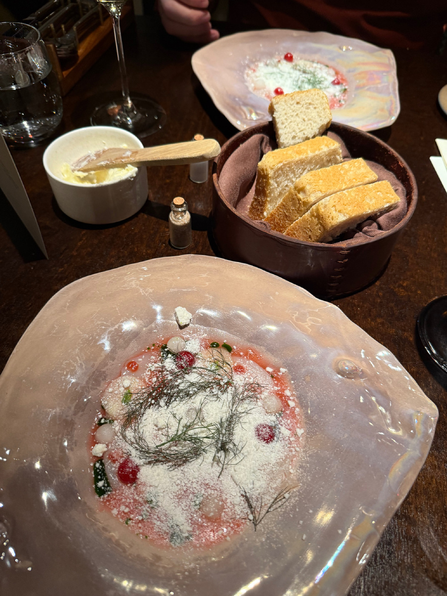 Гребешок со смородиной 