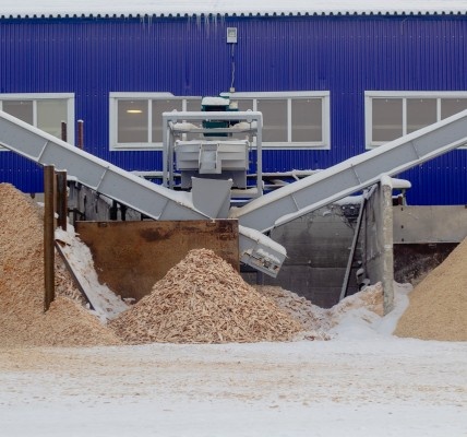 Линия просеивания щепы