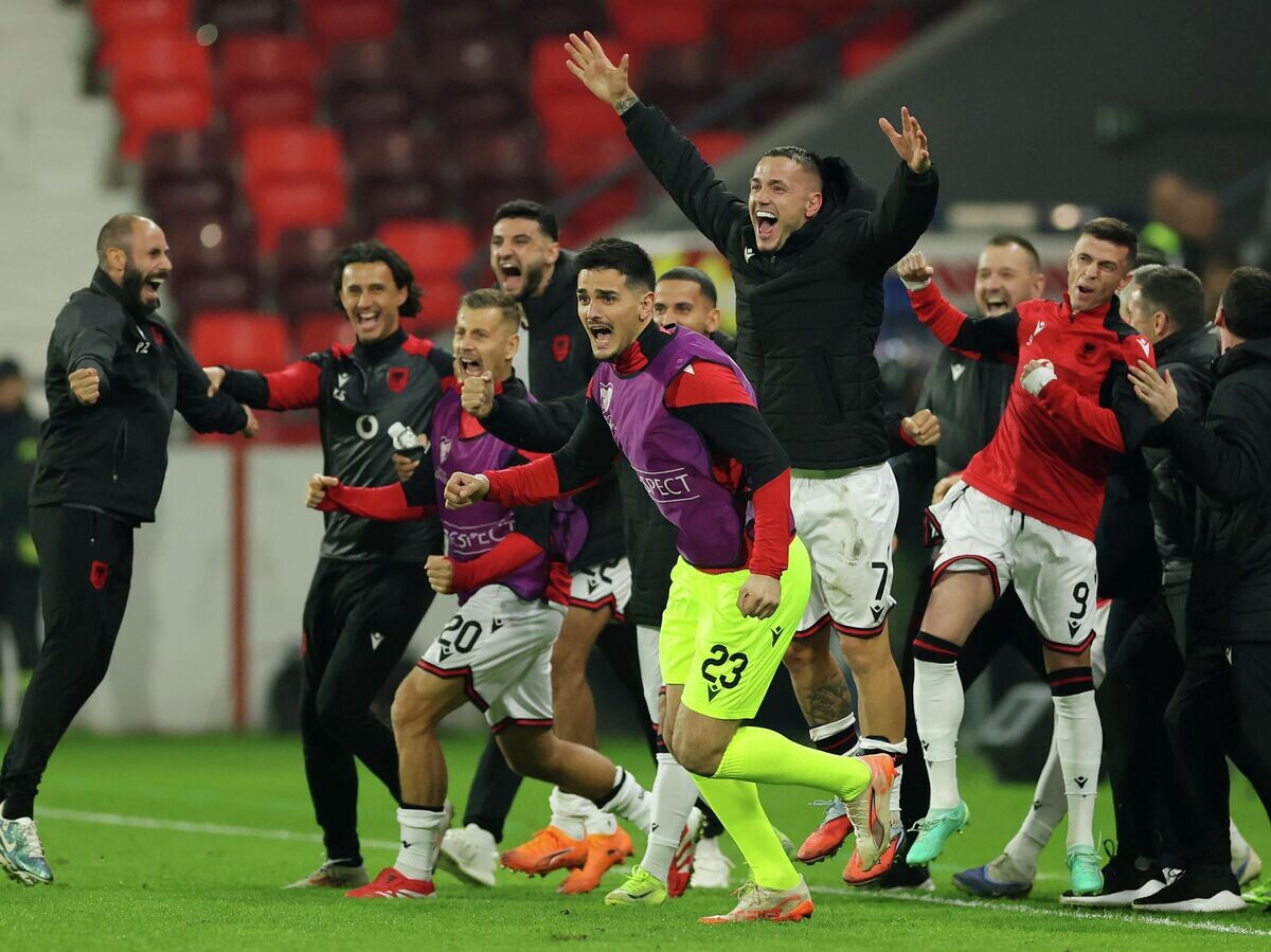    Футболисты сборной Албании© Getty Images / Srdjan Stevanovic