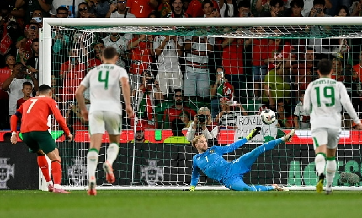 Криштиану Роналду не смог переиграть вратаря сборной Ирландии. Фото: соцсети