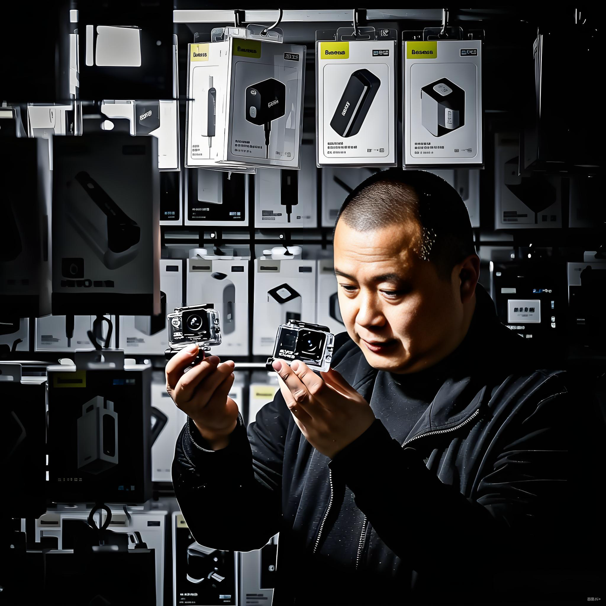 Вот так выглядит полка с «серебряными пулями» на шэньчжэньском рынке. Ни одного знакомого логотипа, но каждый второй гаджет — находка.