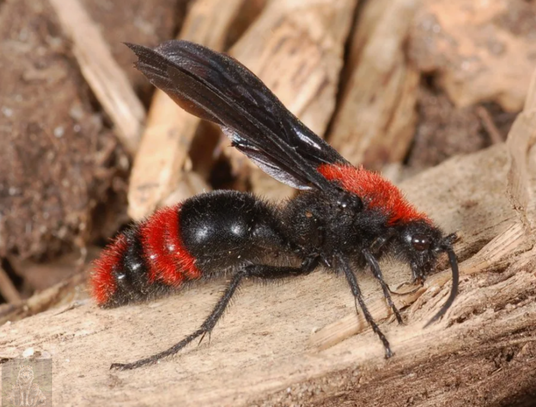 А вот так выглядит самец. Крылья есть но жала нету