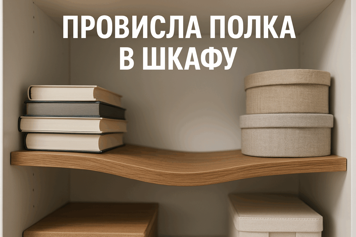    Провисла полка в шкафу — укрепление без замены Михаил Юрьевич