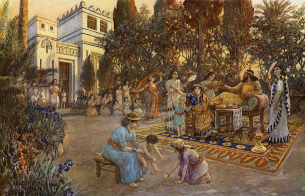 Семья в древнем Вавилоне . Взято из открытых интернет источников для иллюстрации