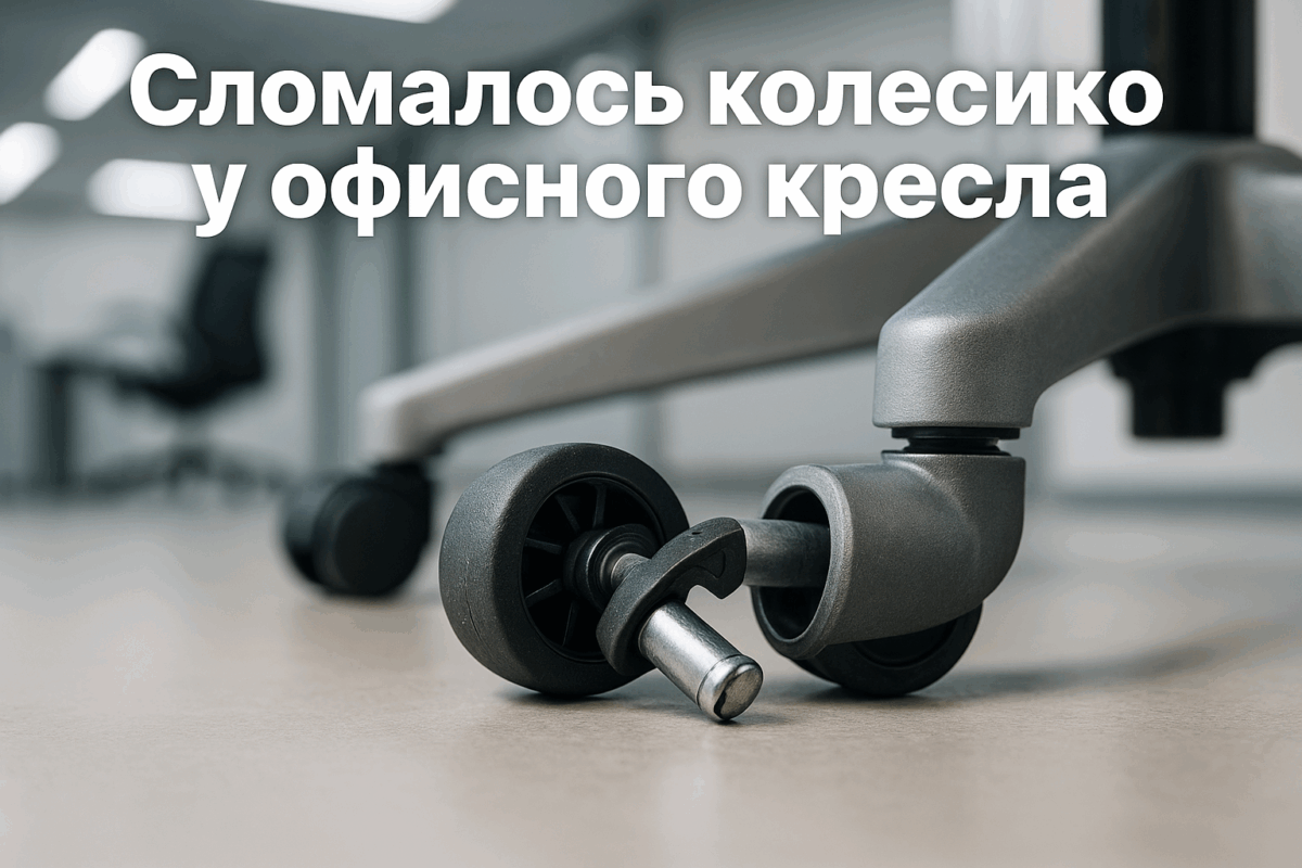    Сломалось колесико у офисного кресла — замена ролика Михаил Юрьевич