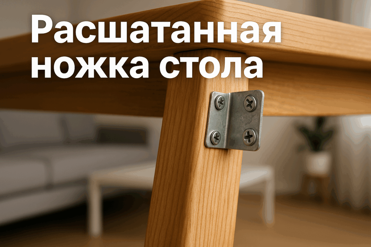    Как укрепить расшатавшееся крепление ножки стола Михаил Юрьевич