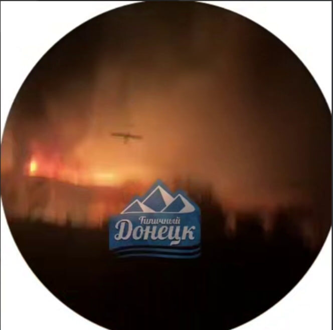    скриншот видео с телеграм-канала "Типичный Донецк"