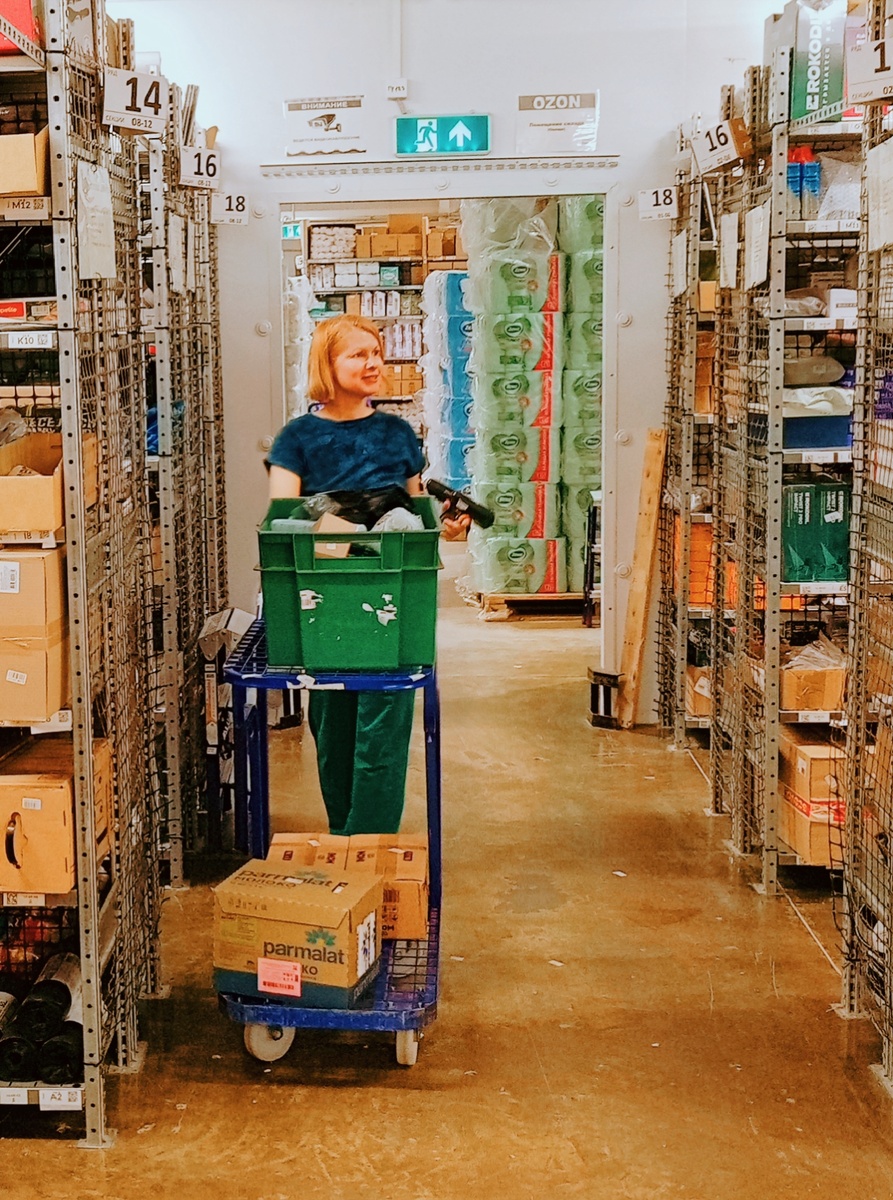Бег по складу с тележкой, он же - подбор товара