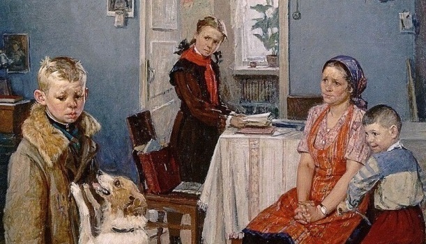 "Опять двойка" Федор Решетников 