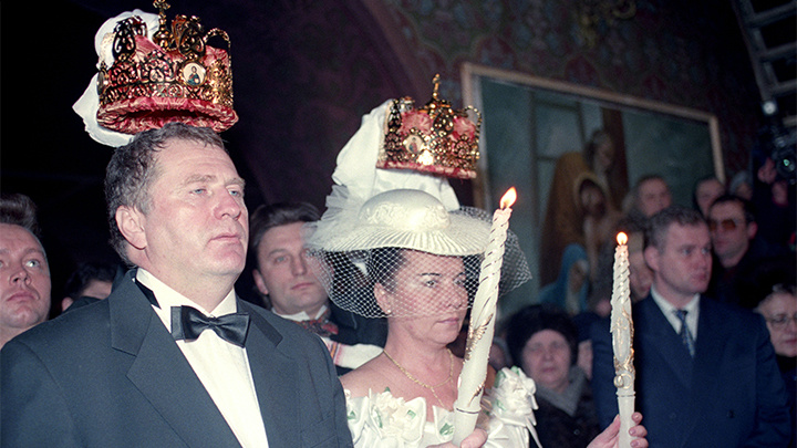    Венчание Галины Лебедевой и Владимира Жириновского. Фото: Boris Kavashkin/Global Look Press