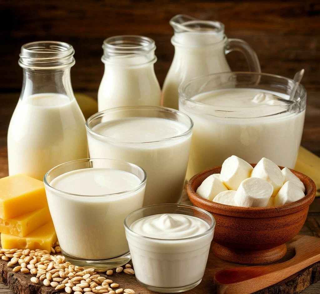 Молочные продукты.